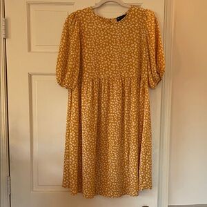 ASOS Maternity Yellow Floral Mini Dress